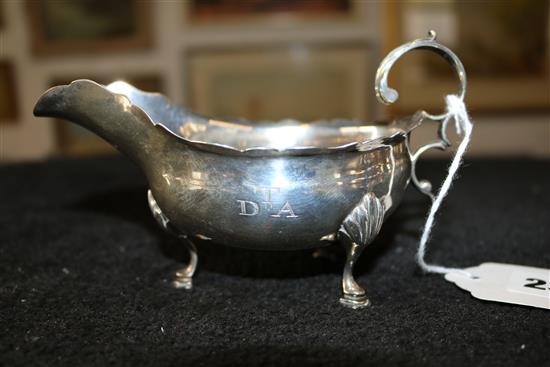 George III silver small sauceboat, London 1798, Peter & Ann Bateman